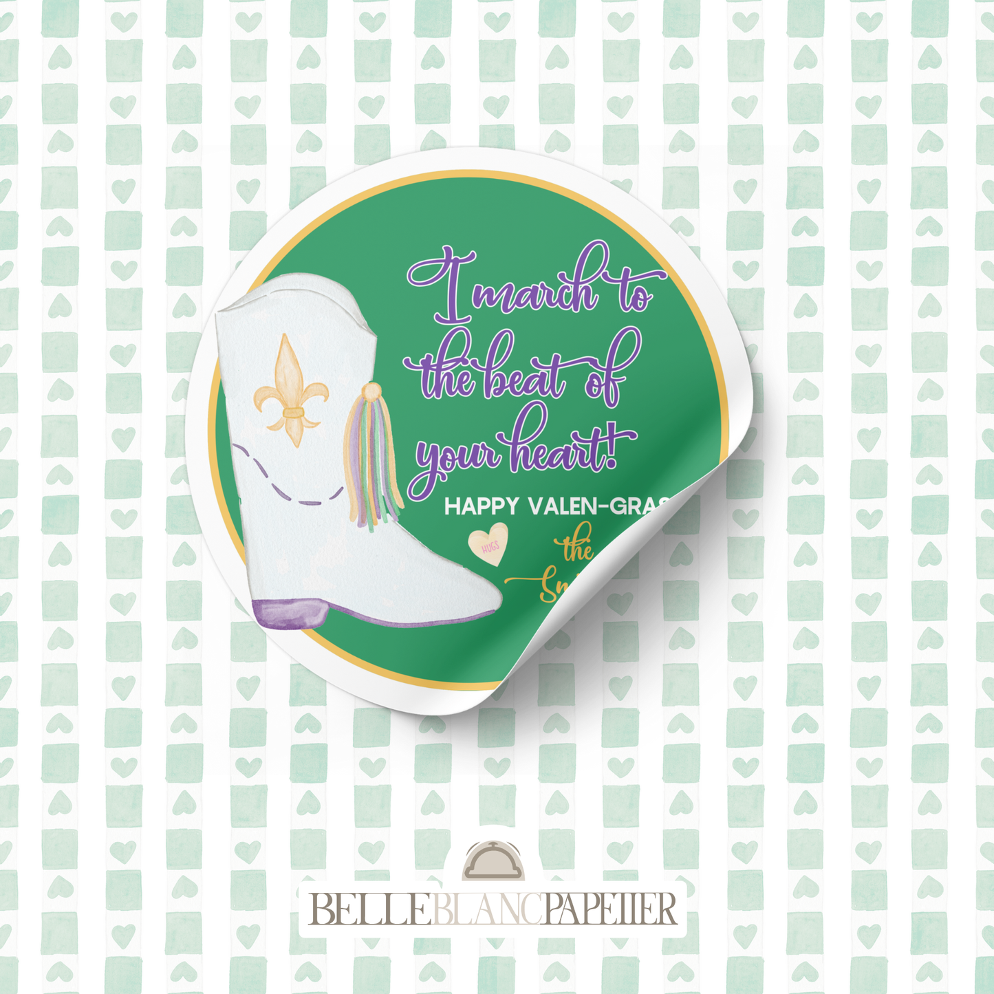 March to the Beat | Valen-Gras Stickers