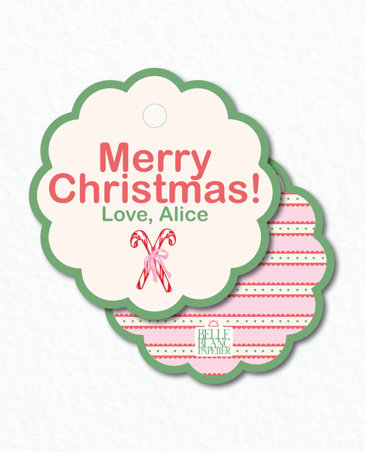 Scalloped 6 7 Matching Gift Tags