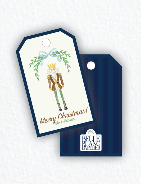 Nutcracker Navy Christmas Gift Tags