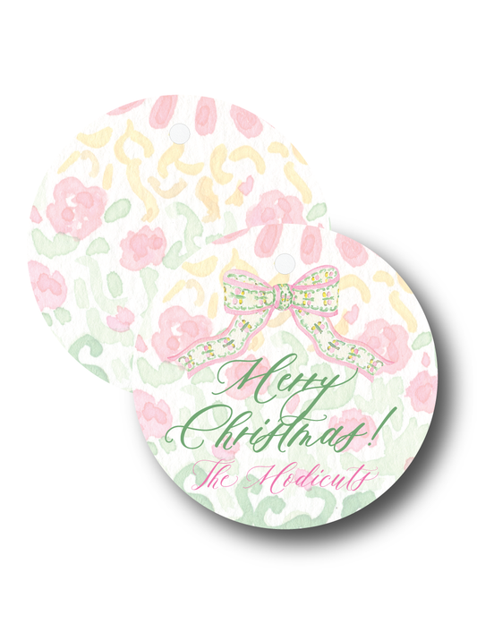 Pink & Green Chinoiserie Gift Tags