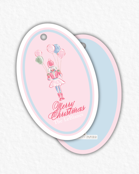 Nutcracker & Balloons Christmas Gift Tags